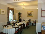 The breakfast room at Hunters Lodge Hotel