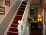 Hallway and reception at Hunters Lodge Hotel